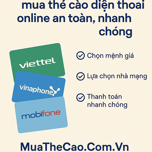 Hướng dẫn mua thẻ cào điện thoại online an toàn, nhanh chóng